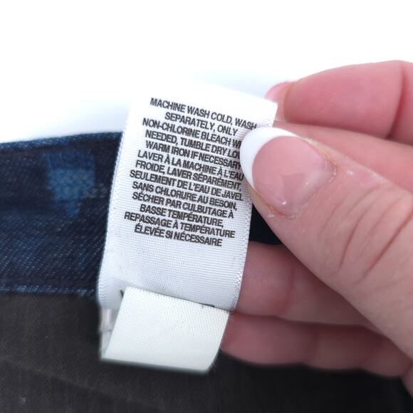 Lucky Brand SW Aztec Boho Chic Maximalist Charlie Skinny Ikat Mid Rise Dark 6/28 - Picture 8 of 14